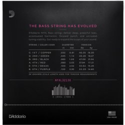 D'Addario NYXL32130, Medium 032 - 130 (6-str)